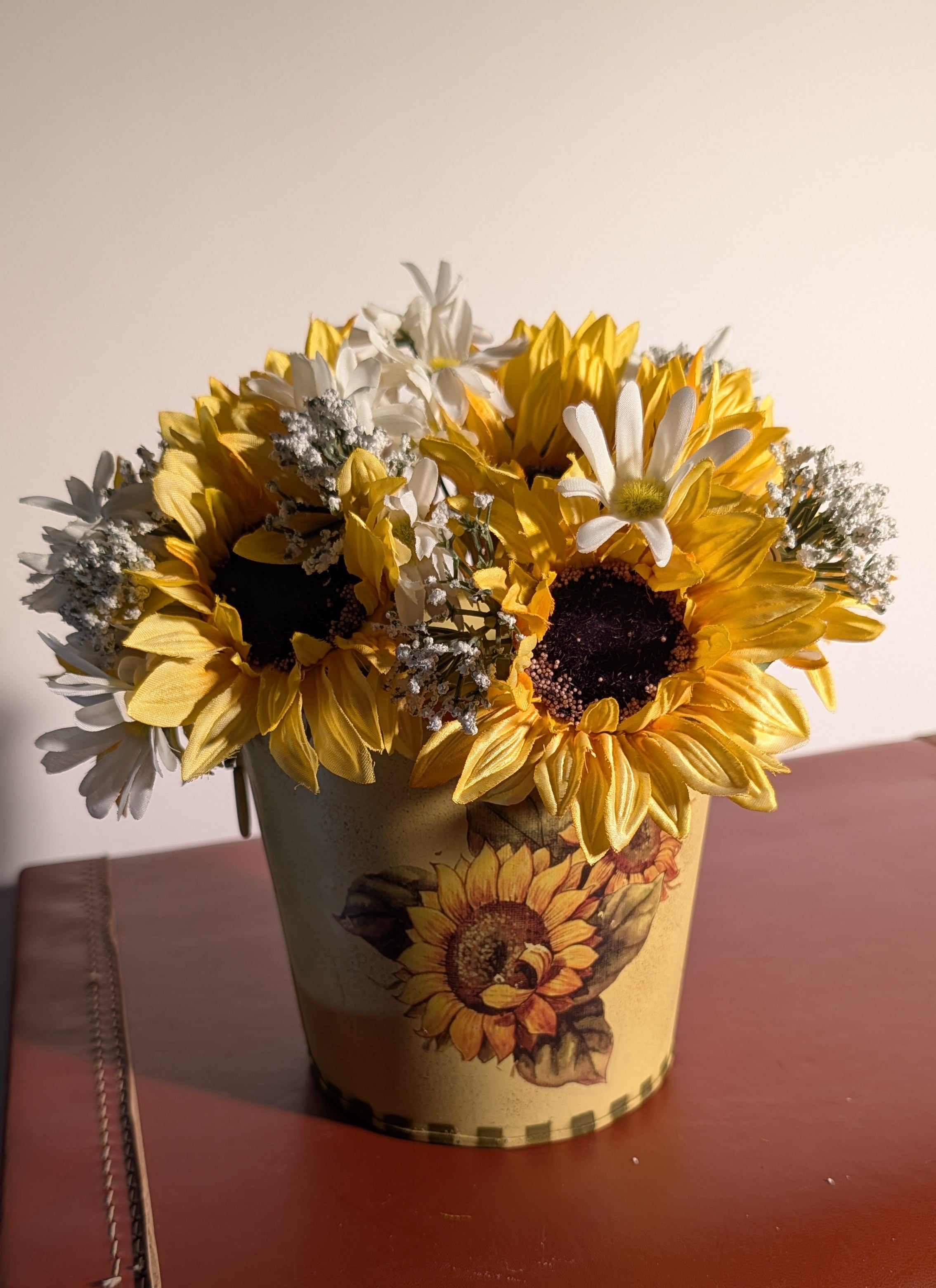 Sunflower Planter with Sunflowers