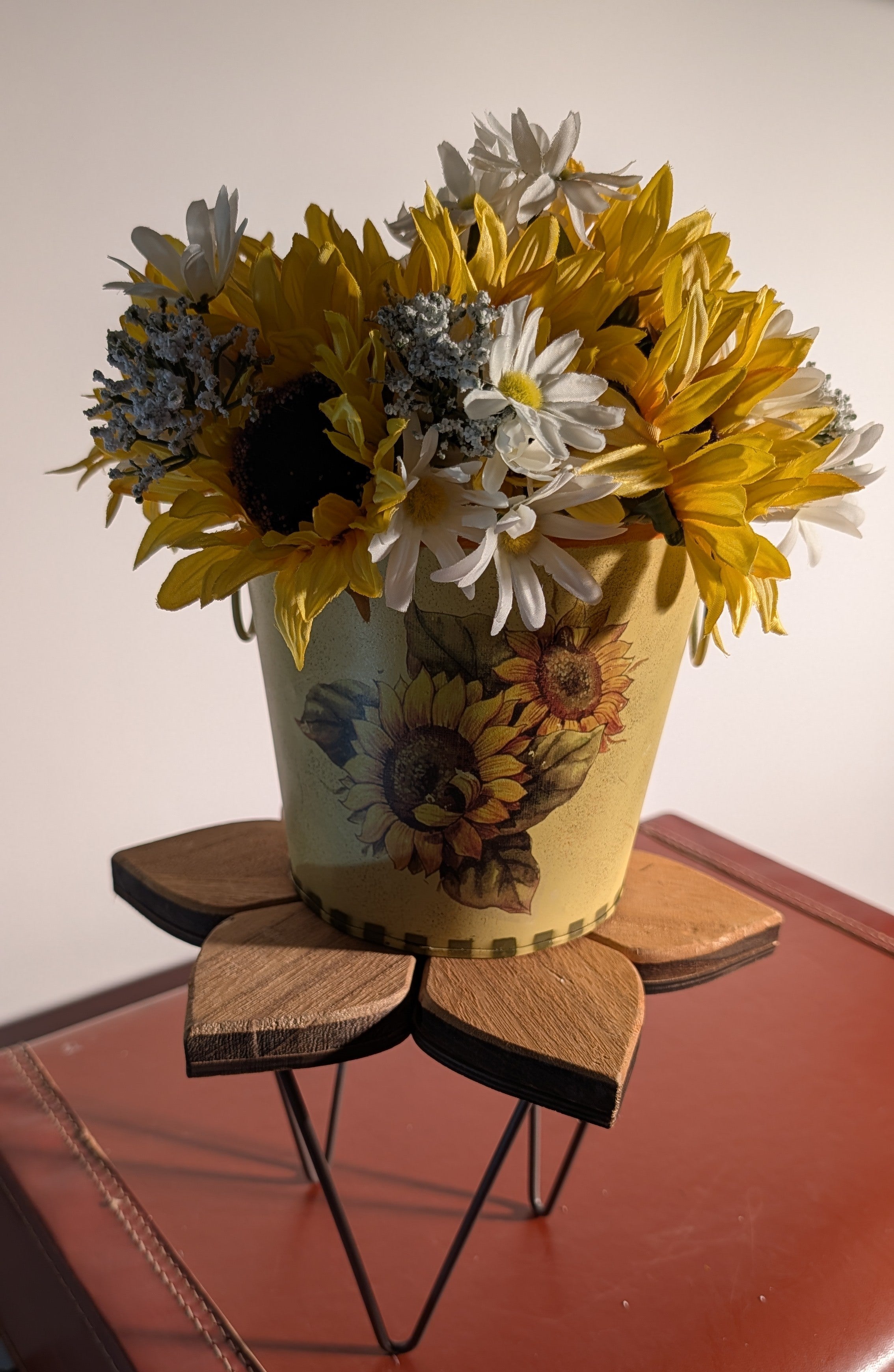 Sunflower Planter with Sunflowers