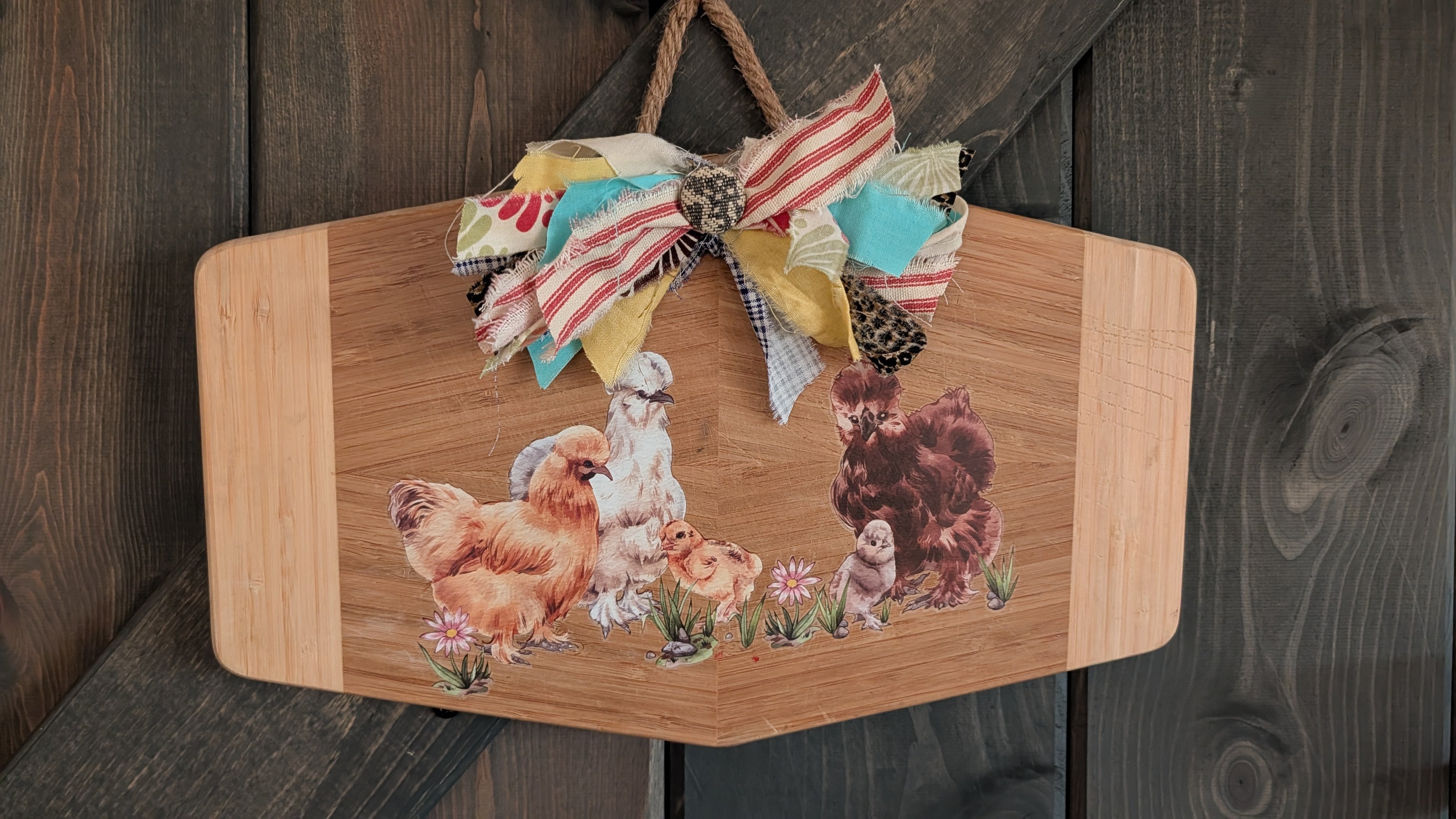 Silkie Chickens Cutting Board