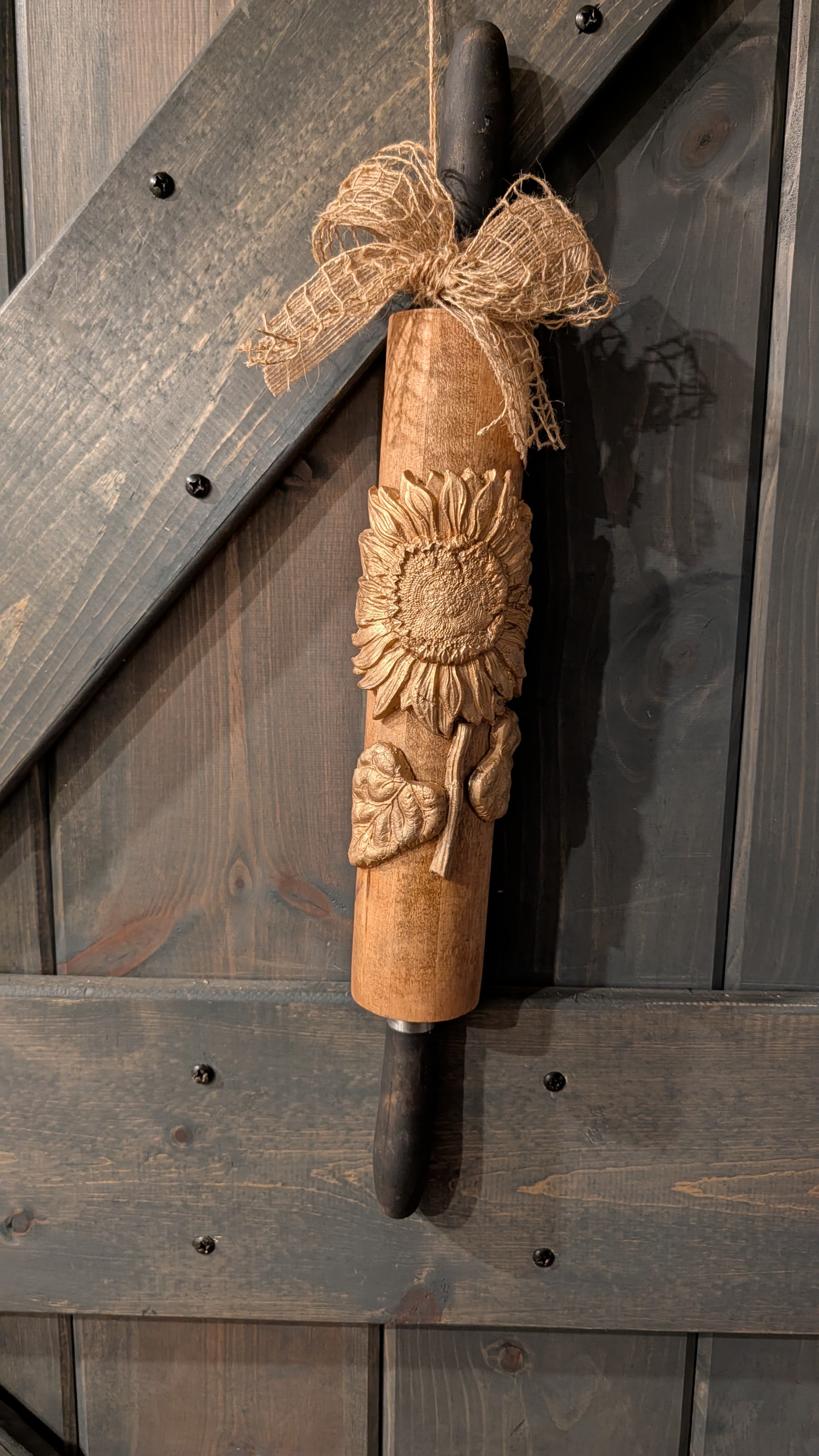 3D Sunflower Rolling Pin