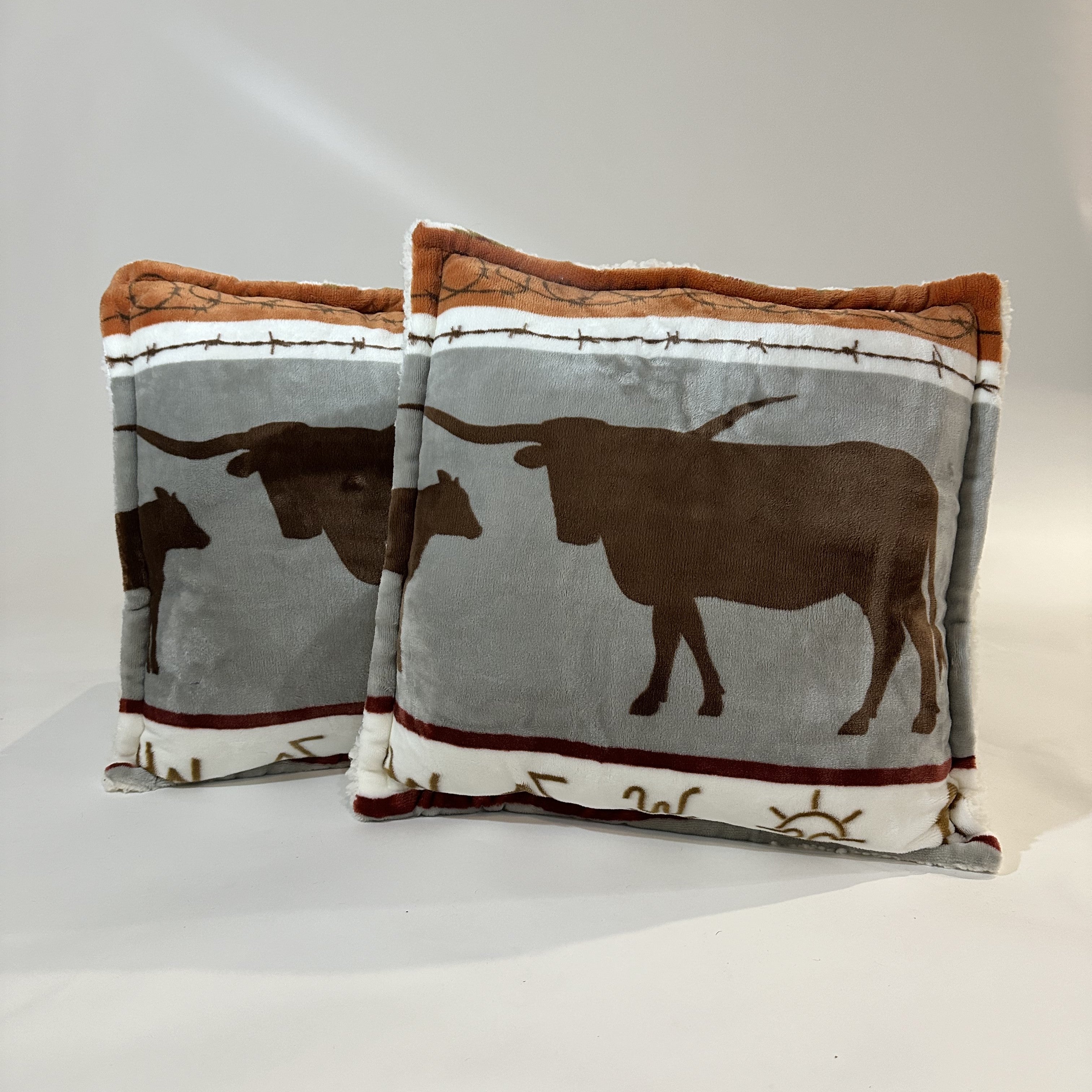 Bull Pillow with Insert